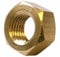 Metric Hexagonal (Hex) Full Nuts Brass Self Colour M8 8mm (Pack of 25 nuts)