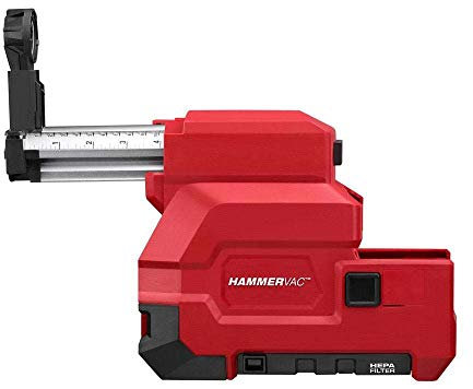 Milwaukee Electric Tool 2712-DE Dust Extractor, For Use With SDS Plus Rotary Hammers, Metal and Plastic, Red, 12.48 L