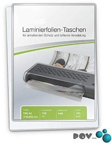 POV® Laminierfolien A5 (154 x 216 mm), 2 x 125 mic, matt/glänzend, Verpackungseinheit: 100 Stück