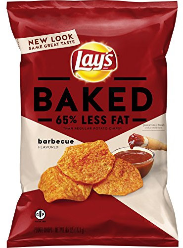 Frito Lay Lays, Baked Potato Crisps, Barbecue 6.25 oz