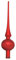 Christbaumspitze Glas 30cm mit Ornamenten mundgeblasen handbemalt Weihnachtsbaumspitze rot