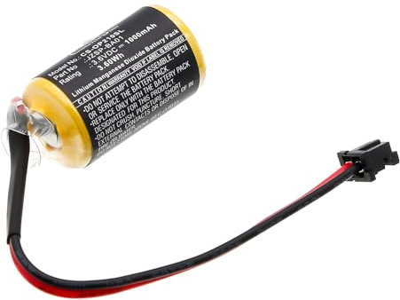 CS-OP210SL Akku 1000mAh Kompatibel mit [Omron] SGDH Amplifier, SGDH ServoRack, Sigma 2, Sigma 2 Absolute Encoder, Sigma II, Sigma II/V Servo Driver Ersetzt JZSP-BA01, für JZSP-BA01-1