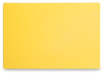 HENDI Schneidbretter, HACCP, Beidseitig nutzbar, für Geflügel, 450x300x(H)12,7mm, HDPE 500 Kunststoff, gelb