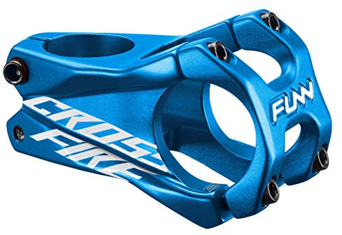Funn Crossfire Mountainbike Vorbau mit 31,8 mm Lenkerklemmung - Langlebiger und Leichter Legierungs-Vorbau für Mountainbike und BMX-Bike, Länge 50 mm Vorbau (Blau)
