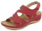 SMajong Sandales Orthopédiques Femmes Confortable Compensées Sandale À Bout Ouvert Été Légères Plateforme Vintage Mode Chaussures,Rouge 38 EU