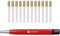 TOOLCRAFT TO-5864070 Reinigungsbürste für Radiergummi aus Fiberglas/Fiberglas/Glasradiergummi, Durchmesser 4 mm, Durchmesser 11 mm, 12 Stück (inkl
