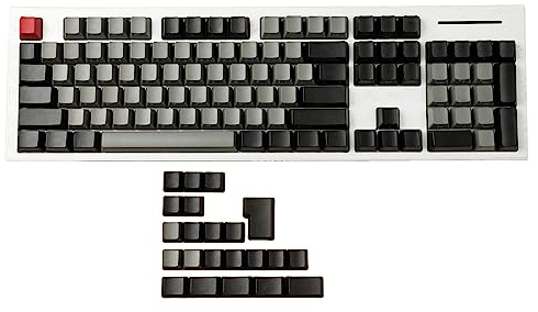 YMDK 125 Keys ANSI ISO OEM Profile Thick PBT Keycap Set Suitable for Cherry MX Mechanical Keyboard YMD96 Melody 96 YMD75 KBD75 Standard 104 TKL 61 Keyboard (Dolch 125 Side Print)