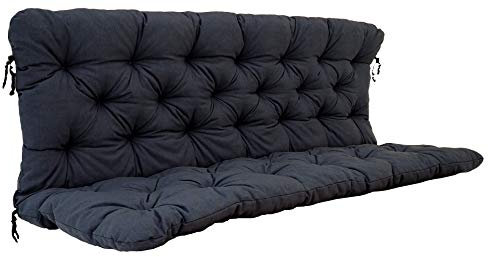 Ambientehome Bankauflagen - 150 x 98 x 8 cm - Hellgrau