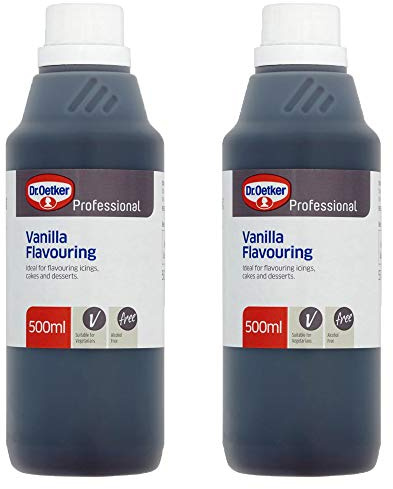 2 x 500ml Vanilla Essence Baking Flavour Concentrate Cakes Biscuits