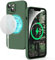 Supdeal Coque en Silicone Liquide pour iPhone 13, Étui Housse Compatible avec Magsafe, [Protection de la Caméra] [Magnétique] [Tampons Doux en Microfibre] [3 Couches de Protection], 6,1, Vert
