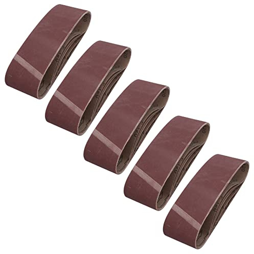 75mm x 533mm 120 Grit Fine Abrasive Sanding Belt Sander Discs Sheets 25 Pack