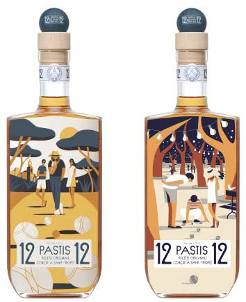 Lot : Pastis 12/12-45% - 2 x 70 cl