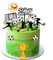 Milaosk 18 Pcs Football Cake Decorations - Happy Birthday Cake Toppers for Children Boys