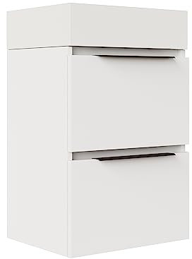 Baikal Conjunto De Mueble De Baño 45cm. Incluye Mueble con Lavabo. Melamina 16mm. Mueble MONTADO. Lavabo Encastrado.