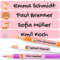 Personalisierbare Namensaufkleber für Kinder (60 Stk. 47x7 mm) - Wasserfeste Namensschilder für Gegenstände, Stifte & Textilien - Optimal für Kita, Kindergarten und Schule - Schöne Motive