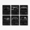 XUPUE Super Car-Poster, Wandkunst für Jungen-Schlafzimmer, Rennwagen, Aventador, SVJ, Veneno, Countitch-Kollektion, Poster, ungerahmt, 20 x 30 cm, 6 Stück