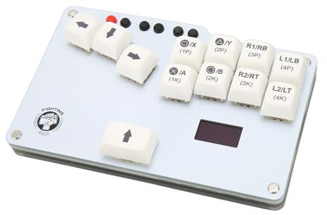 CCYLEZ Fighting Box -Spieltastatur, Fight Stick mit Umfangreichen Funktionen, Geringe Latenz, für RP2040, für PS3, Switch, PC, Kompakte Größe, Einfach zu Bedienen