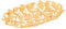 Riess Ambiente Dekorative Schale Ginkgo Leafs 40cm Gold Handmade Metall Schüssel Dekoschale Dekoration Dekoobjekt