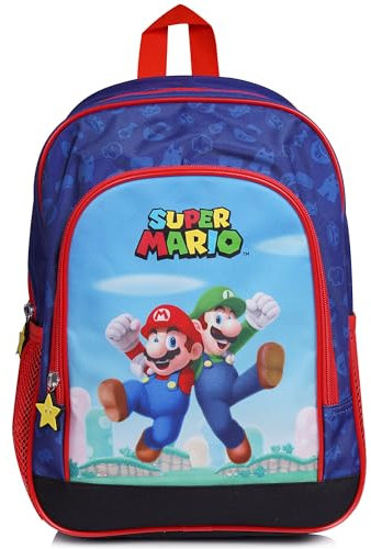 Super Mario Bros - Rucksack Kinder - Schulranzen - Rucksack für Jungen - Schulranzen - Super Mario Tasche - Schulbedarf - Einschulung - Geschenk