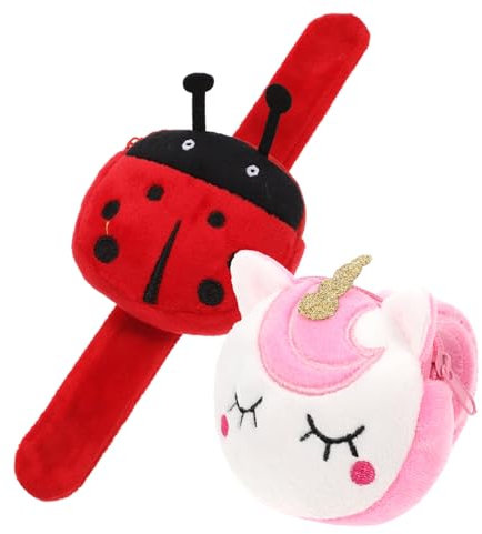 BCOATH 2stücke Pack Junge Mädchen Slap Armband Aus Tier Form Geldbörse Armband Für Mädchen Jungen Partygeschenke Geburtstagsspiele Für Spiele