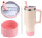 Stanley 40oz Tumbler Accessories Set - Spill Proof Lid, Silicone Protective Sleeve & Straw (Pink)