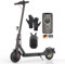 E Scooter mit Straßenzulassung, ABE Elektroroller Belastung bis 120kg, 30 km Reichweite, LED, 20km/h, 350W Motor, 8,5 Zoll Wabenreifen,Duales Bremssystem E Roller für Erwachsene (Doppelfederung)