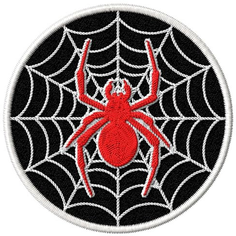 Spider Patch Embroidered Iron on Patches for Clothes Backpacks Bags Jeans Jackets Size 3 ID45095