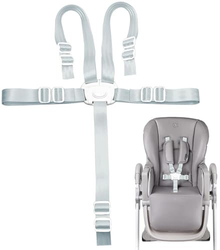 Gurt,Hochstuhl Sicherheitsgurte,5 Punkt Gurt Sicherheitsgurt,Ersatz-Sicherheitsgurte für Baby,Hochstuhlgurte Verstellbare,Sicherheitsgurt Hochstuhl Wandelbare für Hochstuhl/Kinderwagen