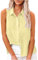 TURWXGSO Summer Tops for Women UK Clearance Womens Sleeveless Button Down Shirt Collared Cotton Linen Blouse Casual Office Shirts Basic Tank Top with Side Split