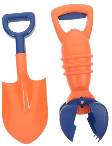 Yardwe 1 Satz Sandkrallenspielzeug strandspielzeug sandspielzeug Sandburgenspielzeug Sand Set sandspielzeug-Set Sandschaufel tragbares Sandspielzeug PP Orange