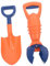 Yardwe 1 Satz Sandkrallenspielzeug strandspielzeug sandspielzeug Sandburgenspielzeug Sand Set sandspielzeug-Set Sandschaufel tragbares Sandspielzeug PP Orange
