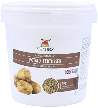 Potato Fertiliser Granules 1kg – Ideal Potato Fertilizer 14-14-21 Nitrogen-Phosphorus-Potassium Ratio Pellets - Balanced Nutrients for Strong Tuber Growth & Disease Resistance For Potatoes - Seedzbox