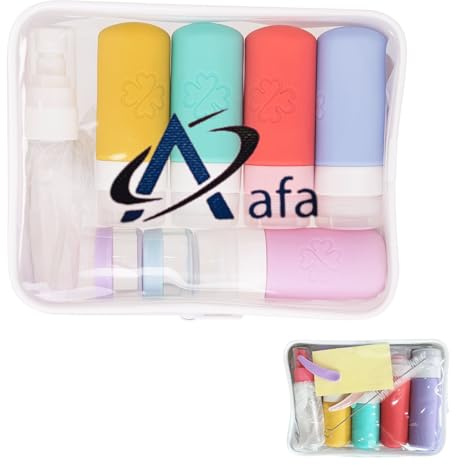 Aafa 18 Pcs Travel Bottles Set for Toiletries – Leakproof Silicone Travel Containers for Toiletries, Travel Pots For Toiletries,Refillable Toiletry Bottles for Travel Accessories