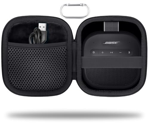 co2CREA Dur Étui de Voyage Rigide Housse Cas pour Bose Enceinte Bluetooth SoundLink Micro（boîte Seule）