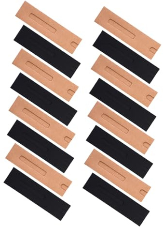 UPKOCH Faltbare Kraftpapier Stifthülle für Stifte 30 Stück mit Fenster | Papier, Glatte Oberfläche, Schützt vor Staub und Kratzern, Praktisch, Tragbar, Weihnachtsanlass Geeignet Zufälliger Stil
