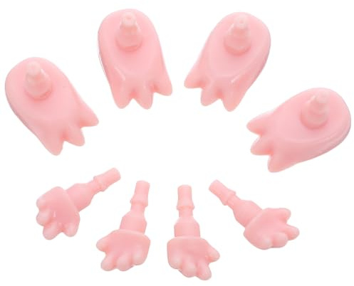 JOINPAYA 4 Satz Kleiner Puppenhände und Füße aus Kunststoff Realistische Gelenke Ersatzteile für Selbstgemacht Puppen Modellhände für Actionfiguren Kompatibel für Reparatur und Kreative