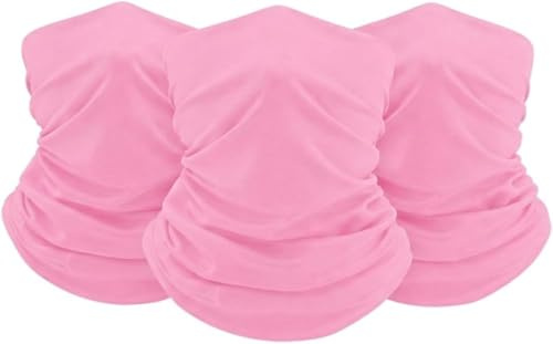 FUN FAN LINE - Packung x3 Halstuch Multifunktionstuch in einer Farbe Ihrer Wahl. Schützende Gesichtsmaske, Halshöschen oder Kopftuch.