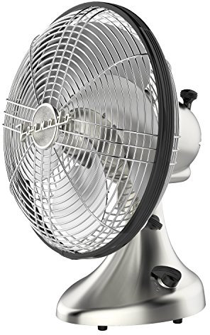 Vornado Silver Swan Vintage Oscillating Fan, Brushed Nickel