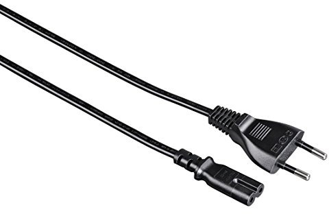 HAMA Cavo alimentazione spina EURO/IEC 320 C7 F (bipolare), 1,5 metri, nero, 1 stella