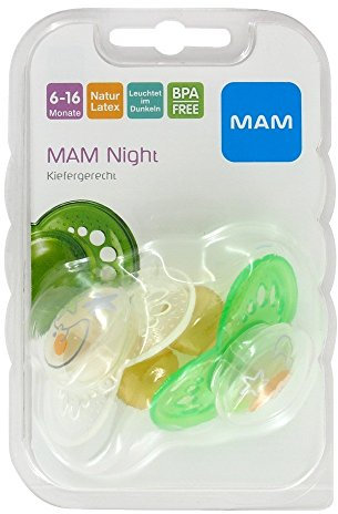 MAM Night Latex 6-16 Monate Schnuller, 2 St
