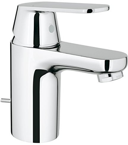 Grohe Eurosmart Cosmopolitan Badarmatur - Waschtischarmatur mit Zugstange, niedriger Auslauf, mit EcoJoy - WASSERSPARFUNKTION 3282500E small S