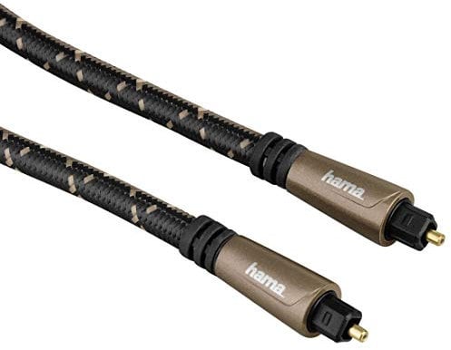 Hama Optisches Audiokabel, ODT (Toslink), Stecker, Metall, 3 m