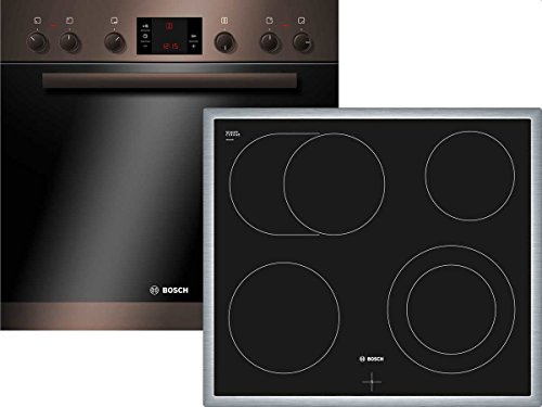 Bosch HND22PS40 Backofen-Kochfeld-Kombination/A / 66 L / 3D Heißluft Plus / 1 Zweikreis-Kochzone/braun