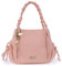 Catwalk Collection Handbags - Grand Sac Porté Èpaule Femme Cuir - Sac Cabas - Sac Fourre Tout Fermeture Éclair - Sac à Main Multipoches - CAZ - Rose