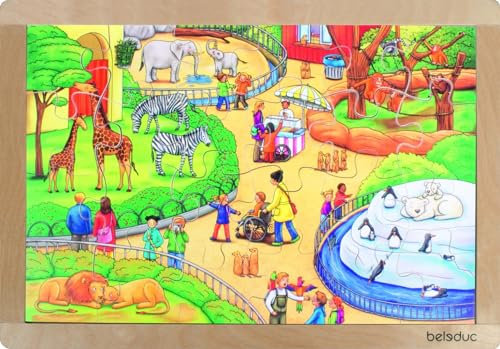 Hape 12010 – Puzzle Bilderrahmen Zoo