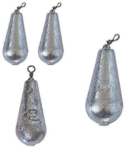 Behr päronbly-sortiment 4 st päronbly 50–80 g fiskebly grundbly bly
