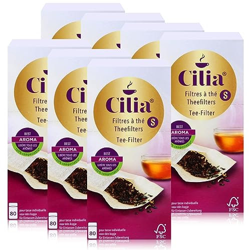 CILIA Teefilter 80 Stk. Grösse S ohne Halter verwendbar (7er Pack)