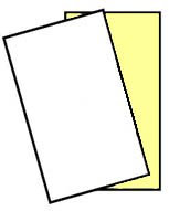250 Sets, Legal Größe (21,6 x 35,6 cm) NCR 5889, 2 Teil kohlenstofffreien Laser, Inkjet Drucker Papier, white-canary