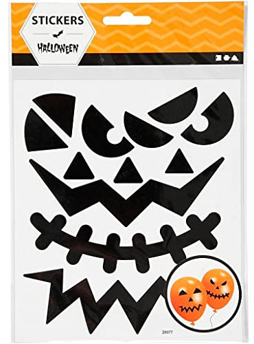 Creativ Company 28977 schwarz selbstklebend dekorativ – Aufkleber Dekorative (schwarz, Halloween, Jungen/Mädchen, 150 mm, 165 mm, 1 Blatt)
