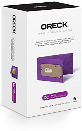 Oreck SUPERIOR HEPA Media Filtration Bags - 6pk, AK1CC6H